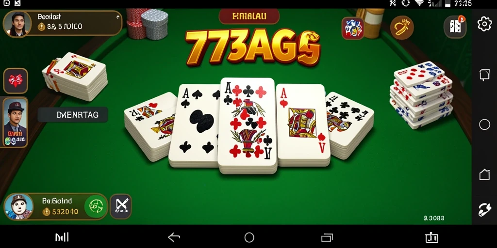 Gameplay seru dari 77AG dengan pemain berkompetisi di meja Domino.