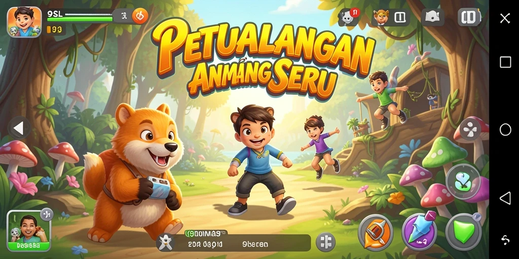 Screenshot gameplay 9SL yang menampilkan karakter Anime yang beraksi.