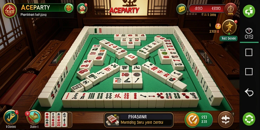 Screenshot gameplay <strong>ACEPARTY</strong> yang menampilkan tantangan Mahjong yang menarik.