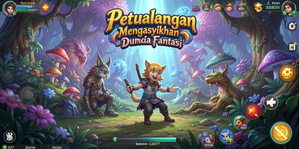 Screenshot gameplay C0077 yang menunjukkan aksi petualangan seru.
