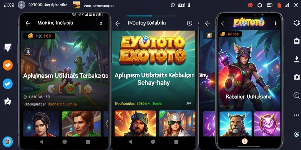 Tampilan utama EXOTOTO dengan fitur pengingat yang intuitif.
