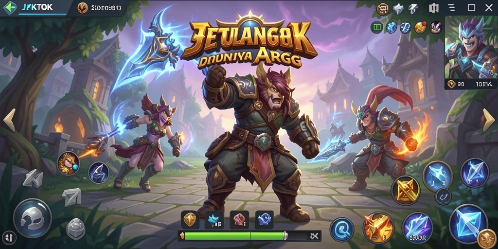 Gameplay ARPG JKTOK yang menegangkan dan penuh aksi.