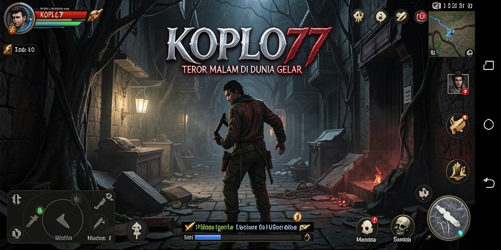 Tampilan gameplay KOPLO77 yang mencekam dan menegangkan.