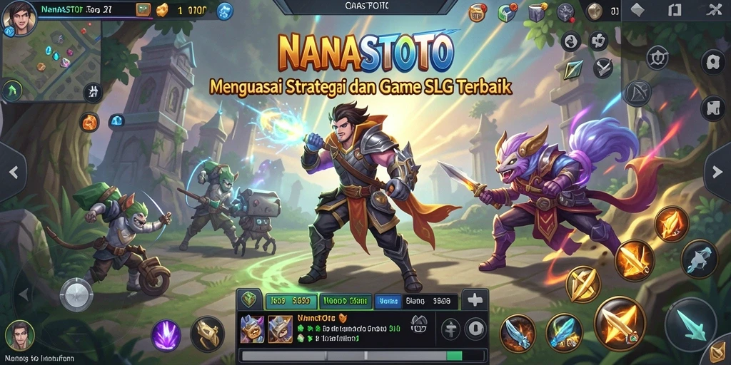 Screenshot gameplay NANASTOTO menunjukkan aksi strategis yang mendebarkan.