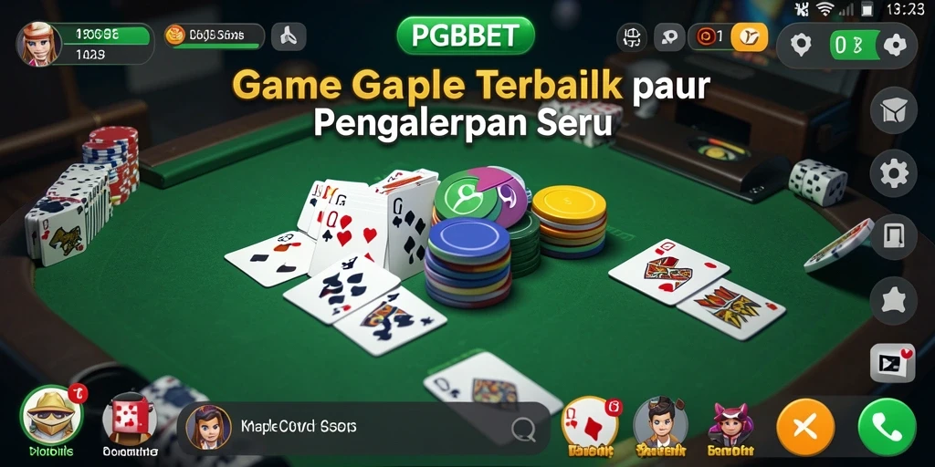 Tampilan gameplay seru PGBET yang menggugah semangat bermain Gaple.