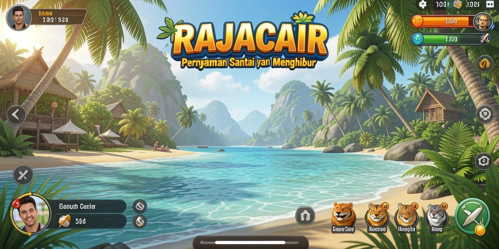 Tampilan gameplay seru dan menyenangkan di RAJACAIR.