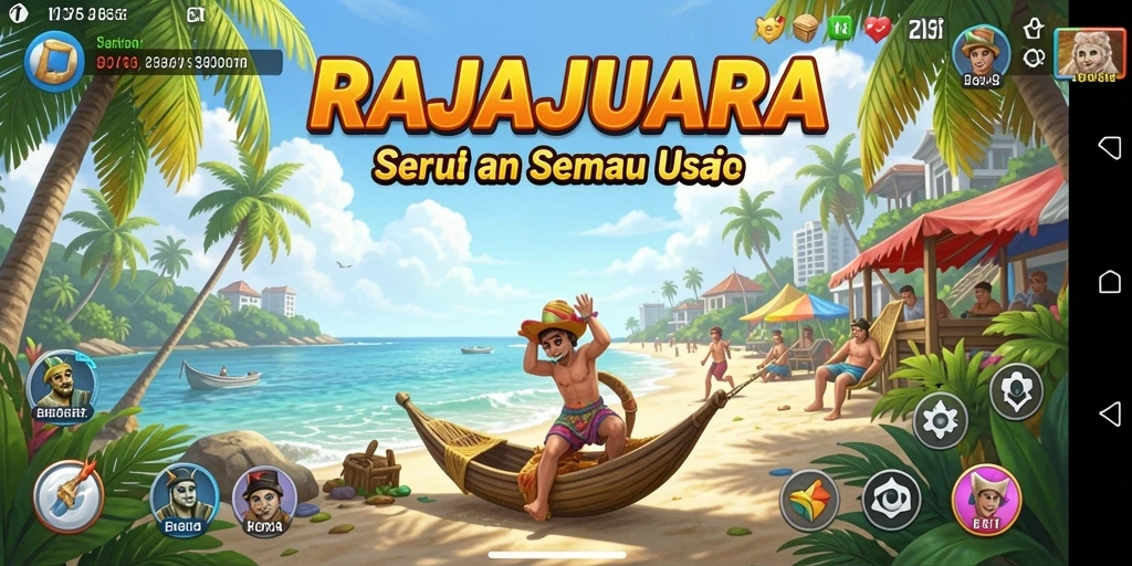 Screenshot gameplay RAJAJUARA yang penuh keseruan.