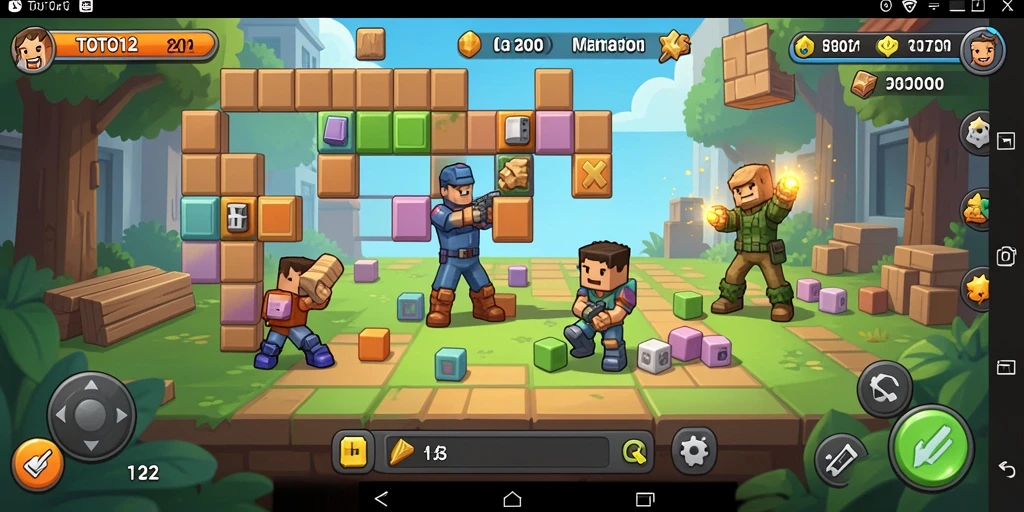 Screenshot utama TOTO12 menampilkan gameplay menarik dari tantangan puzzle.
