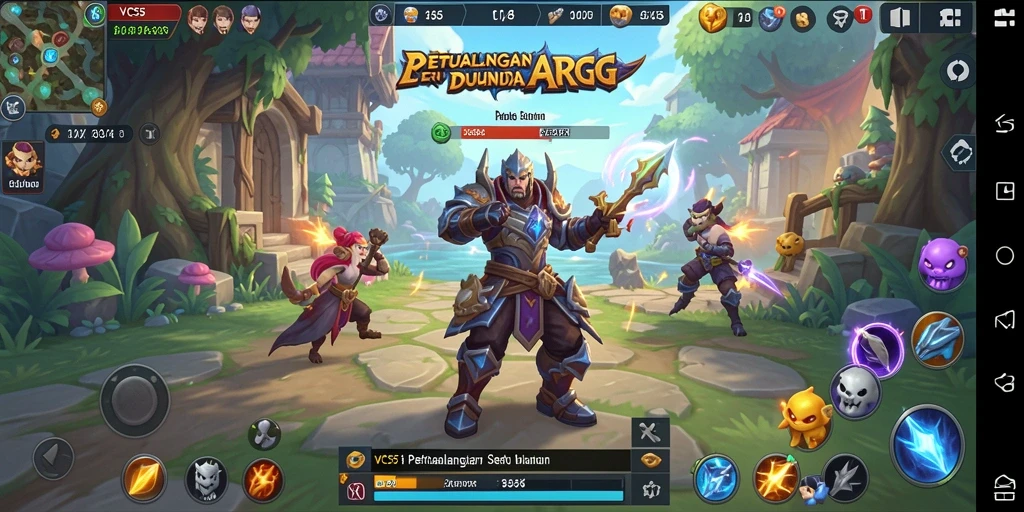 Tampilan gameplay VC55 yang epik dan seru dalam pertempuran ARPG.